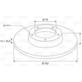 Resim VALEO 186124 Fren Diski Ön Bmw 5 E34 88-97 Düz 302Mm 