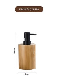 Resim Vienev Bambu Yuvarlak Sıvı Sabunluk 210 Ml Çok Renkli 