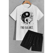 Resim Trendypassion Ying Yang Şort T-Shirt Eşofman Takımı 