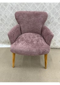 Resim Venqm Teki Berjer Koltuk Ofis Bekleme Koltuğu Kuaför Pembe 