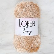 Resim Loren Furry Bej El Örgü İpi - RF100 