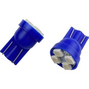 Resim Space 12v Mavi 2x4 Smd Ledli Dekoratif T10 Ampul 