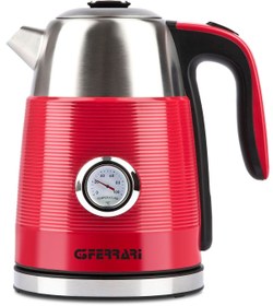 Resim Liçi Su Isıtıcısı Kettle Retro Vintage Sıcaklık Göstergeli Paslanmaz Çelik G3ferrari G10149 Duca 