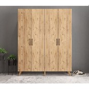 Resim Sedef Portmanto Vestiyer Ayakkabılık Çam 180 Cm 