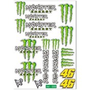 Resim A4 Sticker 009 Tek Paket Çoklu Sticker Siyah 