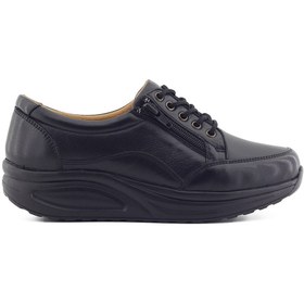 Resim Barmea 755 Siyah Ortopedik Topuk Dikeni Kadın Hafif Yürüyüş Ayakkabısı 