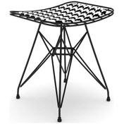 Resim Knsz kafes tel sandalyesi taburesi 1 li mutlu syhkono ofis cafe bahçe mutfak 