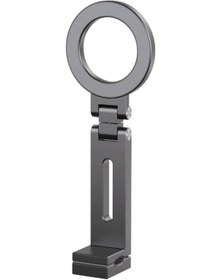 Resim Etashop Manyetik Taşınabilir Telefon Tutacağı Katlanabilir 360 Seyahat Standı Magsafe Uyumlu GÜMÜŞ 