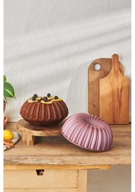 Resim Karaca Cake Pro Dilimli Pembe Döküm Kek Kalıbı 