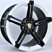 Resim R1 Wheels 21 inç 5*130 ET60 Siyah-Beyaz Jant Takımı (J-547) 