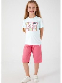 Resim U.S. Polo Assn. Kız Çocuk Kapri Takım Mavi 