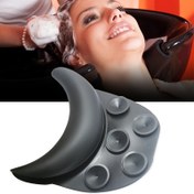 Resim Silikon Şampuan Küveti Boyun Desteği Kaymaz Şampuan Küveti Boyun Yastığı Salon Lavabo Boyun Yastığı Emme Kupaları ile Berber Dükkanı Araçları - Kokusuz - Rahat - Dokulu Saç 