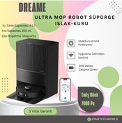 Resim Dreame DREAMEUltra Mop Robot Süpürge Siyah 