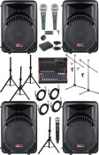 Resim Lastvoice Ample Classy-paket-4 Aktif Hoparlör Ve Mixer Full Ses Sistemi Seti 