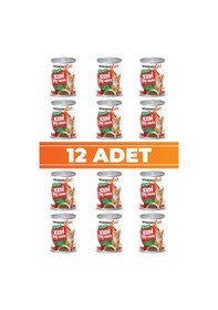 Resim Wondercat Kuzulu Yetişkin Kedi Konservesi 400gr X 12 Adet 