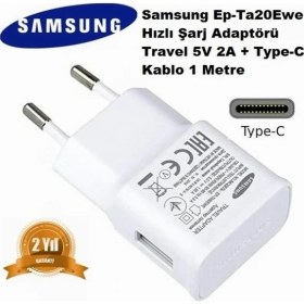 Resim Day 18W 2 Amper Orijinal Samsung Galaxy EP-TA20EWE Şarj Cihazı + Type C Kablo 