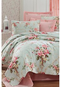 Resim Doğal Pike Baskılı Mega King 230x260cm Alanur Mint Mint 