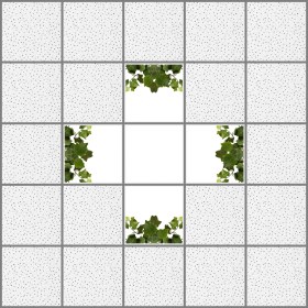 Resim Gök Panel 60X60 LED Panel Aydınlatma Desenli 3x3 5 Li Grup Özel Seri 46511478SA 