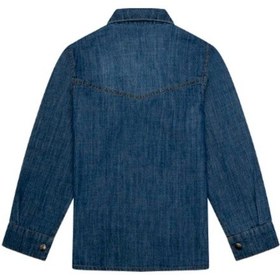 Resim Minycenter Erkek Çocuk Cepli Denim Gömlek Mnt25e205 Mavi 