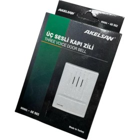 Resim Lidyahan Store Kanarya Kapı Zili AK-902 – 3 Sesli, 12V Ac, 11X8X2 cm – Zil Trafosu ile Uyumlu, Kolay Montaj 