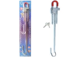 Resim Carbos Oto Emniyet Kilidi Anahtarlı ( Pedal + Direksiyon Kilitleyici ) 60 cm 
