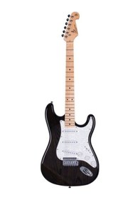 Resim Sx Stratocaster Elektro Gitar (Trans Black) 