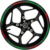 Resim Xmax Kırmızı Yazılı Yeşil Reflektif Pençe Şeritli 002 Burchakstore