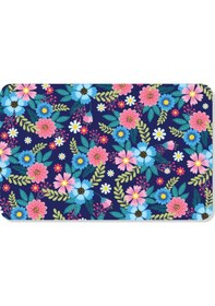 Resim Dijital Baskılı Çiçek Desenli Dekoratif Dış Kapı Önü Ve Iç Mekan Paspası Yıkanabilir Kaymaz Taban Çok Renkli 