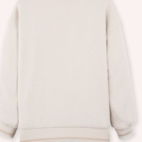 Resim Panço Erkek Çocuk Çıtçıtlı Sweatshirt Bej 