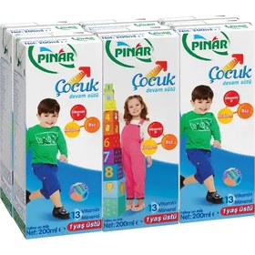 Resim Pınar Çocuk Devam Sütü 6x200 ml 
