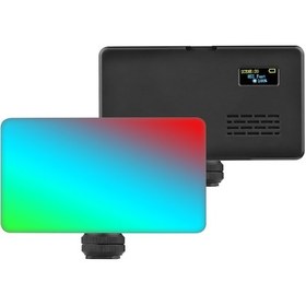Resim Ximistore9 Rgb Fotoğraf Işığı 2500k-9000k 20 Işık Efekti Parlaklık Ayarlanabilir Dahili Pil Soğuk Ayaklı Tabanlı 
