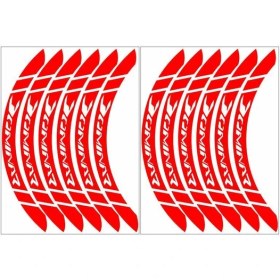 Resim Bajaj Reflektör Kırmızı Dominar Uyumlu Geniş 1 Set Jant Şeridi 