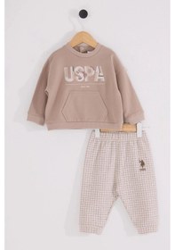 Resim U.S. Polo Assn. U.s.polo Assn Erkek Bebek 2 Li Takım - Kum Kum 