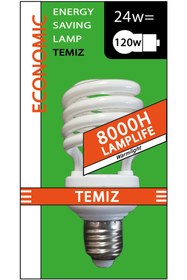Resim Temiz TEMİZ Spiral Günışığı Enerji Tasarruflu Ampul 