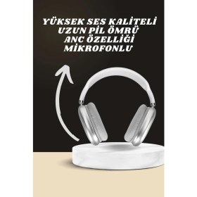 Resim Esplendor Kulak Üstü P9 Kablosuz Bluetooth Kulaklık ve 7 Kordonlu Akıllı Saat - URN4404-7934 