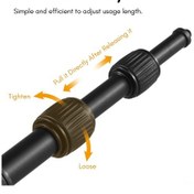 Resim Vkemall Alüminyum Mikrofon Kolu 4 Bölümlü 155cm Uzunluk 1/4" Vida Yumuşak El Tuttuğu Işık Ve Dayanıklı 