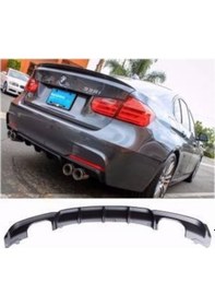 Resim Bmw F30 Arka Tampon Difüzörü 4 Çıkış Pianoblack 