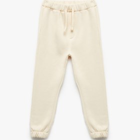 Resim Erkek Bebek Beli Bağcıklı Pamuklu Basic Şardonlu Jogger Eşofman Altı 
