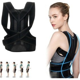 Resim Dik Duruş Korsesi Balenli Kamburluk Önleyici Medikal Sırt Dik Durma Korsesi Ortopedik Korse 