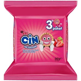 Resim Eti Cin Çilek Jöleli Bisküvi 3x114 G 