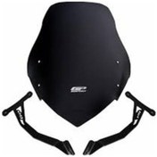 Resim Honda Cb125f 2023 2025 Uyumlu Ön Cam Siyah 