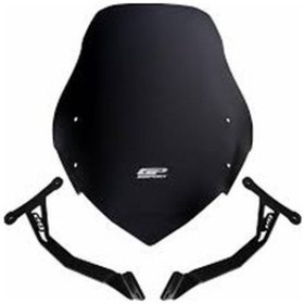 Resim Honda Cb125f 2023 2025 Uyumlu Ön Cam Siyah 