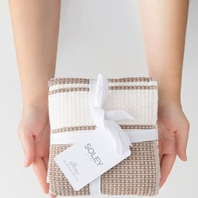 Resim Soley Izay 4'lü Mutfak Havlusu, Kahverengi 