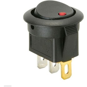 Resim Aç/kapa 1/0 Çıt/çıt 12v Kırmızı 5 Adet Ledli Anahtar 