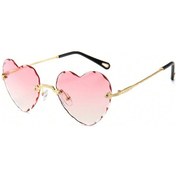 Resim Rhaegal Moda Kadın Güneş Gözlüğü, Uv Koruma, Aşk Kalp Desenli, Degrade Renk Lensmavi51mavi Degrade Mavi Degrade 