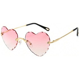 Resim Rhaegal Moda Kadın Güneş Gözlüğü, Uv Koruma, Aşk Kalp Desenli, Degrade Renk Lensmavi51mavi Degrade Mavi Degrade 