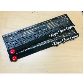 Resim Appcity Kişiye Özel Lazer Kesim Plakalik (3D Çıkıntılı) 1 Takım 324192948 