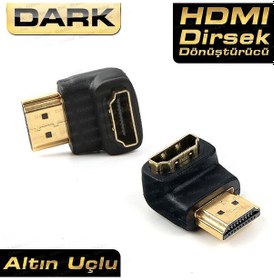 Resim Dark HDMI Erkek - HDMI Dişi 90 Derece Çevirici Dirsek DK-HD-AMXF90 