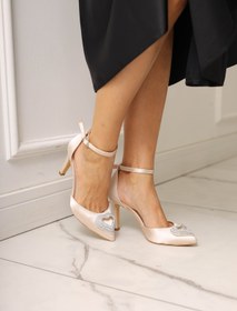 Resim Minimal Shoes Ten 9 Cm Topuklu Taşlı Stiletto Abiye Kadın Ayakkabı Büyük Ve Küçük Numaralar 