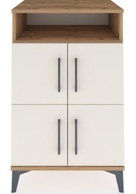 Resim Hyperion Komodin 2 Raflı 4 Kapaklı 60x44x96 Çam-aytaşı Atlas Çam 